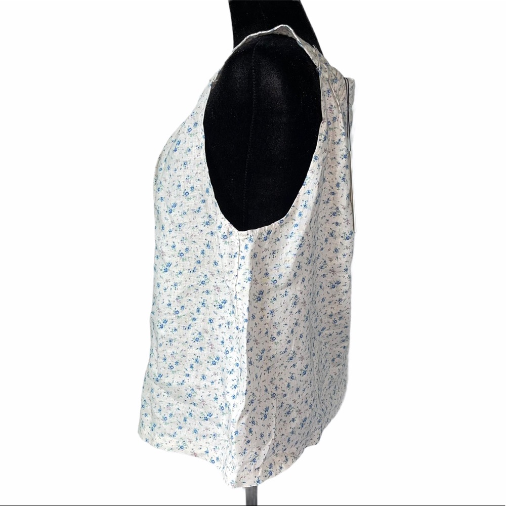 NEW Rachel Zoe Linen Ruffle Top - Picture 2 of 3